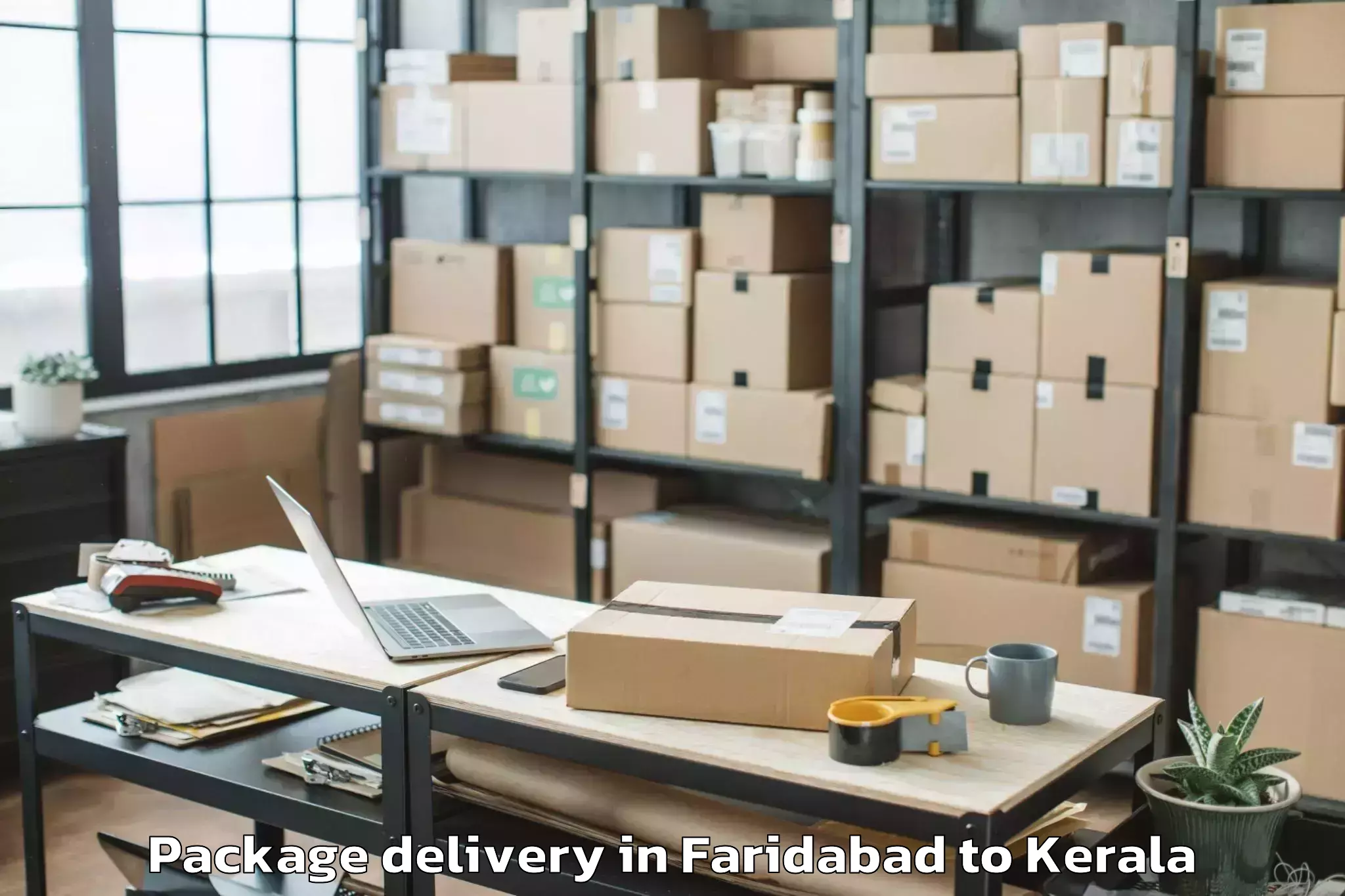 Trusted Faridabad to Piravam Package Delivery